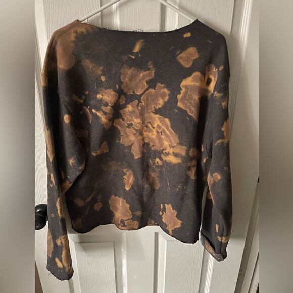Distressed Champion Tie Dye Sweatshirt Size M - Picture 2 of 3